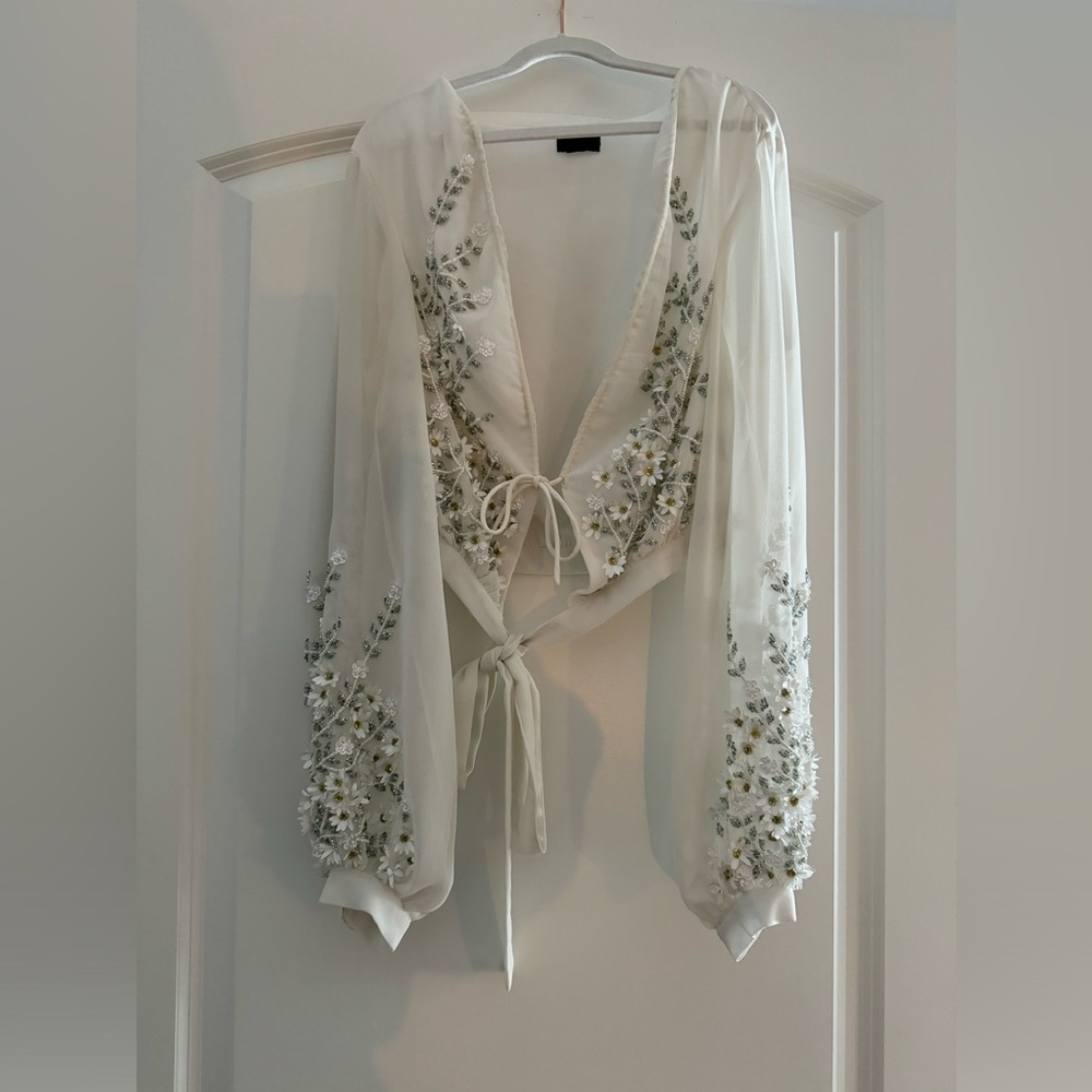 Revolve sequin blouse